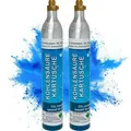 Produktbild: 2 x CO2 Reserve-Zylinder 425 g 60L Kohlensäure Füllung Sprudel-Wasser Soda Kartusche | Flasche