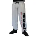 Produktbild: BRACHIAL® Bodybuilding Hose Herren [lockerer Schnitt, robuster Stoff] Weiß 4XL | Fitness Kleidung | Bodybuilding | Pumperhose | Pants Men | Gym Clothing