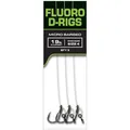 Produktbild: Fox Illusion Fluoro D Rigs: 3 Stück, 30 cm, 8,6 kg, Nadelspitze, Karpfen, 3 in Packung