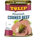Produktbild: TULIP 340g Corned Beef Delikatesse in Konservendose Proteinquelle Rindfleisch