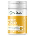 Produktbild: AniForte WermiX für Hunde Kapseln 50 Stück - Natürliche Inhaltsstoffe, seit 10 Jahren bewährte Alternative, Unterstützung durch Saponine, Bitterstoffe, Thymian, Wermut & Salbei