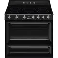Produktbild: Smeg TR90IBL2 Kochzententrum Schwarz 90x60cm Multifunktionsbackofen und Induktionskochfeld