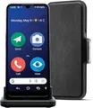Produktbild: Doro 8200 Plus 4G Smartphone, entsperrt, für Senioren, wasserfest, Dreifachkamera 16 MP, Display 6,1 Zoll, Navigationstaste mit GPS, Schutzhülle mit Ladestation