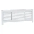 Produktbild: vidaXL Heizkörperverkleidung Lattenrost-Design Heizungsabdeckung Heizungsverkleidung Heizkörperabdeckung Heizung Abdeckung Heizkörper MDF Weiß 205cm