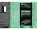 Produktbild: Rotheigner Badheizkörper SWING 690 x 445 mm schwarz matt Anschluss Beidseitig un