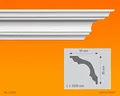 Produktbild: 1 Paket (= 10 St./20 Meter) ZIERLEISTE K 130, 95 X 95 MM, LÄNGE 2 M