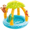 Produktbild: Intex Babypool Tropical Island Baby Pool 102x86cm Planschbecken Kinderpool Dach