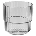 Produktbild: APS 10566 Trinkbecher -LINEA- Hochwertiges Tritan Kunststoff Trinkglas mit 0,22 Liter, BPA frei, stapelbar, bruchfestes Mehrweg-Glas, wiederverwendbar und spülmaschinenfest, 220 ml, french grey