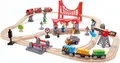 Produktbild: Hape Holz Eisenbahnset belebte Stadt - Spielzeug Zugset
