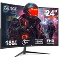 Produktbild: Z-Edge 24 Zoll Curved Gaming Monitor 180Hz 1ms MPRT, 300cd/m² Helligkeit, 16:9 Full HD Curved Bildschirm, VA Panel, FreeSync, HDMI DP - Schwarz
