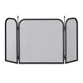 Produktbild: Relaxdays Funkenschutzgitter Stahl, dreiteiliges Gitter gegen Funkenflug, Kamin Funkenschutz, HxB 52,5 x 97 cm, schwarz