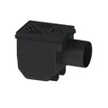 Produktbild: Kessel Kellerablauf Drehfix DN 100 aus ABS Schlitzrost schwarz