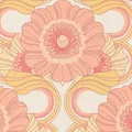 Produktbild: Retro Blumen Tapete Motiv Senf Pfirsich Pink AS Creation 39530-5 Wand Abdeckung