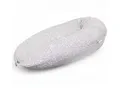 Produktbild: HOBEA-Germany Stillkissen Lagerungskissen Schwangerschaftskissen Waldzauber grau, BIO-Baumwolle - XXL 190cm - Babynest mit Holzknopf - komplett waschbar