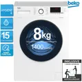 Produktbild: Beko WLM81434NPSA Waschmaschine Weiß 8kg StainExpert SteamCure AddXtra 2ML