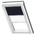 Produktbild: VELUX Verdunkelung Plus DFD Manuell Uni Dunkelblau/Weiß 1100, S06, Aluminiumschiene,GEL,Manuell,VELUX