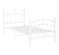 Produktbild: vidaXL Bett Bettgestell Weiß Metall 100x200 cm