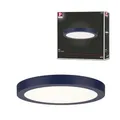 Produktbild: Paulmann 70986 LED Panel Abia 300mm Warmweiß rund incl. 1x22 Watt Nachtblau matt Deckenlampe Kunststoff 2700 K