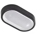 Produktbild: Lindby LED-Außendeckenleuchte Niniel, schwarz, 24 x 14 cm - Schwarz