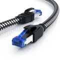 Produktbild: Primewire Patchkabel CAT 8, Gigabit Ethernet LAN Kabel, 40 Gbit/s S/FTP PIMF, Netzwerkkabel mit Baumwollmantel - 15m
