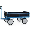 Produktbild: Fetra Handpritschenwagen Bordwände, Zugöse 1.000 kg LxB 1.600 x 900 mm Vollgummi