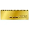 Produktbild: rido/idé 7036121916   Querterminbuch Mod. septant 2026   305×105 mm, Karton, goldfarben
