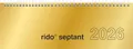 Produktbild: rido/idé Querterminbuch Mod. septant 2026 | 305×105 mm, Karton, gold