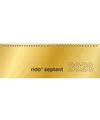 Produktbild: rido/idé Querterminbuch Mod. septant 2026 | 305×105 mm, Karton, gold, Baier & 