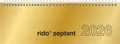 Produktbild: rido idé Tischkalender 'septant', 2026, Glanzkarton gold