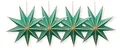 Produktbild: Pip Studio 51099218 Christmas Star Paper overall print green 20cm Set4 (1 Set)