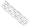 Produktbild: Premium Patchwork Lineal 60 cm x 15 cm Transparent 2-farbiger Druck mit cm-Raster und Winkelanzeige in 30°/45°/60° Rollschneider Patchwork Bastel Näh Quilten Schneider Universal Lineal zum Nähen