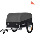 Produktbild: Tiggo VS Cargo I Lastenanhänger Fahrradanhänger Trailer Transportanhänger - Grau/Schwarz