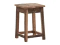 Produktbild: Woodkings Hocker Sumatra | Sitzhocker 25x39x25cm rustikal Altholz | Holzhocker für Flur Kücke Bad | Unikat Möbel Chalet-Stil