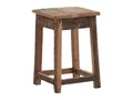 Produktbild: Rustikaler Hocker Sumatra aus Altholz 50x30 Chalet-Stil Holzhocker Sitzhocker