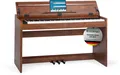 Produktbild: Top Anfänger Kinder Digitalpiano 88 Tasten Hammermechanik Touch Response Braun