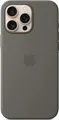 Produktbild: Apple - Hintere Abdeckung für Mobiltelefon - kompatibel mit MagSafe - Silikon - Stone Grey - für iPhone 16 Pro Max (MYYV3ZM/A)