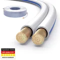 Produktbild: 100m HiFi Boxen Lautsprecher kabel 2 x 1,5mm² 99,9% OFC Vollkupfer 0,10mm Litze