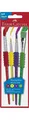 Produktbild: FABER CASTELL SCHULPINSEL PINSEL - SET 4ER SORT. MIT SOFTGRIFFSTÜCK NEU OVP