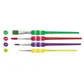 Produktbild: Schul-Pinsel-Set farbige Pinselspitze & Softgriffstück (4er) 4816 Farber-Castell