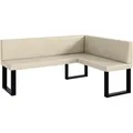 Produktbild: Meblini Eckbank, Creme, Leder, L-Form, 168x128 cm, Esszimmer, Bänke, Eckbänke