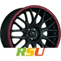 Produktbild: Barracuda Karizzma mattblack PureSports / Color Trim rot - DS10 10.5x20 ET35 - LK5/120 ML74.1 Alufelge rot