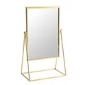 Produktbild: Harbour Housewares Frisierkommode Rasierspiegel - Freistehende Tabletop-Verfassungs-kosmetische Spiegel - 22cm - Gold