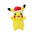 Produktbild: Pokémon PKW3376-20 cm Winter Plüsch - Pikachu mit Weihnachtsmütze, offizielles Plüsch