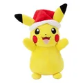 Produktbild: Pokémon Plüschfigur Winter Pikachu mit Weihnachtsmütze 20 cm Jazwares