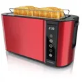 Produktbild: Arendo Toaster 4-Scheiben, Wärmeisoliertes Doppelwandgehäuse, Display Restzeitanzeige 2 lange Schlitze, für 4 Scheiben, 1500 W, Langschlitz