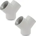 Produktbild: 2x Y - Stück für Warmluftrohre | Truma | grau | für 65 mm TS Y-Stück