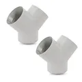 Produktbild: 2x Y Stück für Warmluftrohre Truma Grau für 65 mm TS Y-Stück