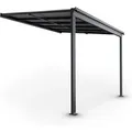 Produktbild: Juskys Aluminium Terrassendach Borneo 3x3m mit Doppelstegplatten in Dunkelgrau