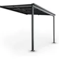 Produktbild: Terrassenüberdachung Borneo – Aluminium Terrassendach Mit Doppelstegplatten Sonnenschutz Pergola Überdachung Für Terrassen 3x3 M Anthrazit - Juskys