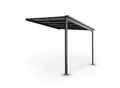Produktbild: Juskys Terrassendach Borneo 3x3 m Aluminium mit Doppelstegplatten Terrassenüberdachung Anthrazit